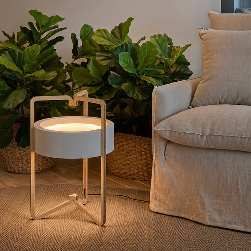 Lampe de table - VUOTA M/60 - BOVER Barcelona - en acier / en bouleau / contemporaine