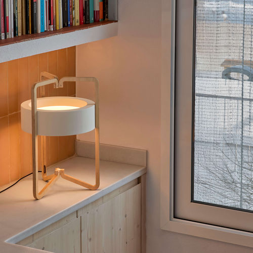 Lampe de table - Vuota M/44 - BOVER Barcelona - en acier / bois / contemporaine