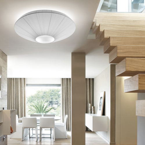 Plafonnier contemporain - SIAM 150  - BOVER Barcelona - rond / en acier inoxydable / en méthacrylate
