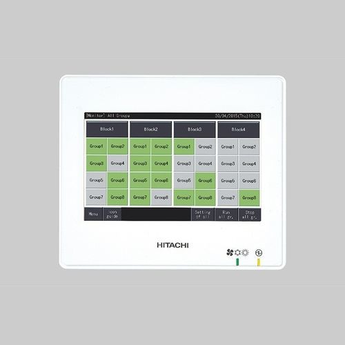 Tableau de commande pour climatisation - CENTRAL STATION MINI - HITACHI - mural / professionnel / à écran tactile