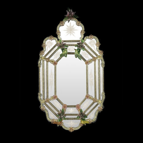 Miroir mural - MRR/BRD/1 - Arte di Murano - pour appartement / professionnel / classique
