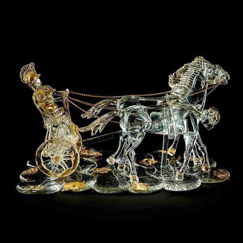 Sculpture en or - 6017/1/COR - Arte di Murano - en verre de Murano / en verre soufflé / fait main