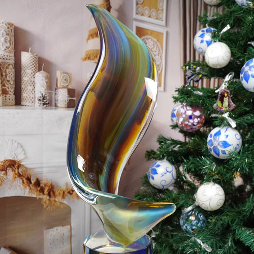 Sculpture en verre de Murano - CHA/RBB/L - Arte di Murano - en verre soufflé / à poser / professionnelle