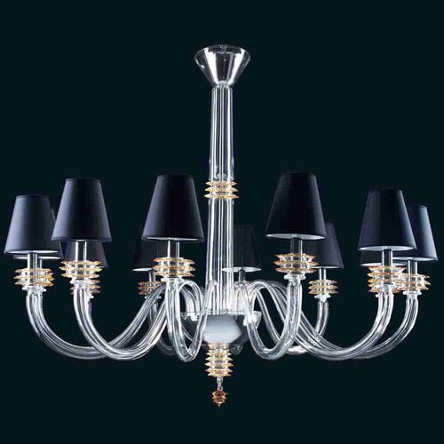 Lustre contemporain - 8077 - Arte di Murano - en verre soufflé / en verre de Murano / 12 ampoules
