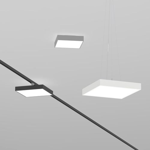 Luminaire apparent - OLMO  - planlicht - à LED / carré / plat