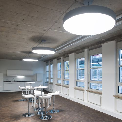 Lampe suspension - BADO - MOLTO LUCE - en aluminium / contemporaine / blanche