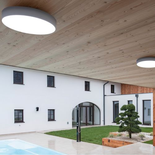 Plafonnier contemporain - BADO - MOLTO LUCE - rond / en aluminium / en PMMA