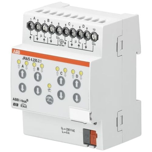 Actionneur de store KNX - JA/S4.SMI.1M - ABB Home and Building Automation - volet roulant / résidentiel / sur rail DIN