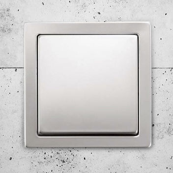 Interrupteur à bascule - pure  - ABB Home and Building Automation - encastré / en inox / contemporain
