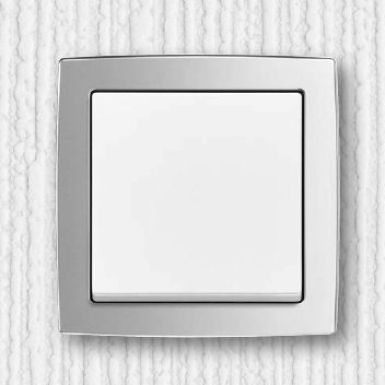 Interrupteur à bascule - solo® - ABB Home and Building Automation - encastré / en thermoplastique / en chrome