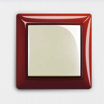 Interrupteur bouton poussoir - basic55® - ABB Home and Building Automation - encastré / contemporain / carré