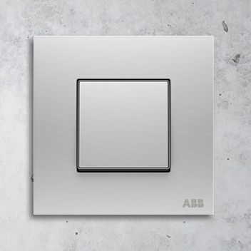 Interrupteur à bascule - Millenium - ABB Home and Building Automation - encastré / en métal / en verre