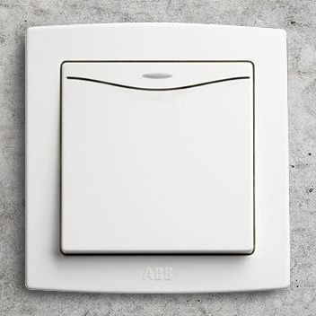 Interrupteur à bascule - Concept bs - ABB Home and Building Automation - encastré / en polycarbonate / contemporain
