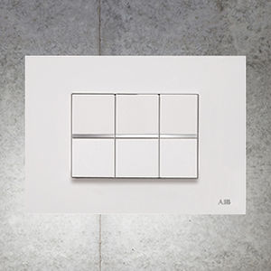 Interrupteur bouton poussoir - Zenit Niessen - ABB Home and Building Automation - encastré / multi / en inox