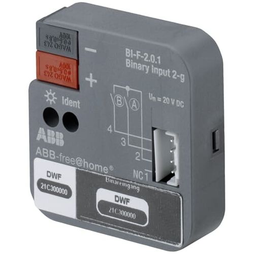 Module d'interface à entrées binaires - BI-F-2.0.1 - ABB Home and Building Automation - pour installation domotique