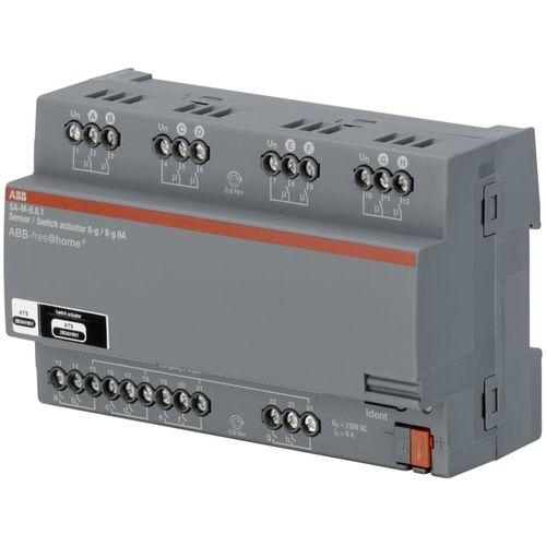 Actionneur de commutation pour installation domotique - SA-M-8.8.1 - ABB Home and Building Automation - sur rail DIN / résidentiel
