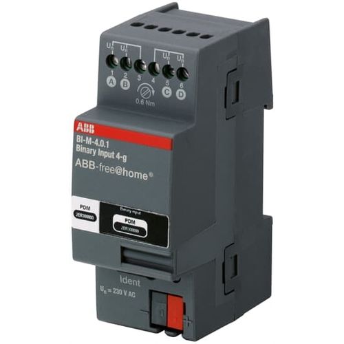Module d'interface à entrées binaires - BI-M-4.0.1 - ABB Home and Building Automation - sur rail DIN / IP
