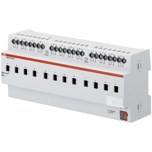 Actionneur de commutation KNX - SA/S12.10.2.1 - ABB Home and Building Automation - sur rail DIN / résidentiel / d'intérieur
