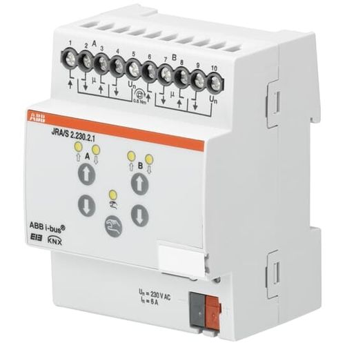 Actionneur de store volet roulant - JRA/S2.230.2.1 - ABB Home and Building Automation - KNX / résidentiel / sur rail DIN