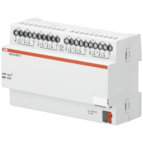 Actionneur de store volet roulant - JRA/S8.230.1.1 - ABB Home and Building Automation - KNX / résidentiel / sur rail DIN
