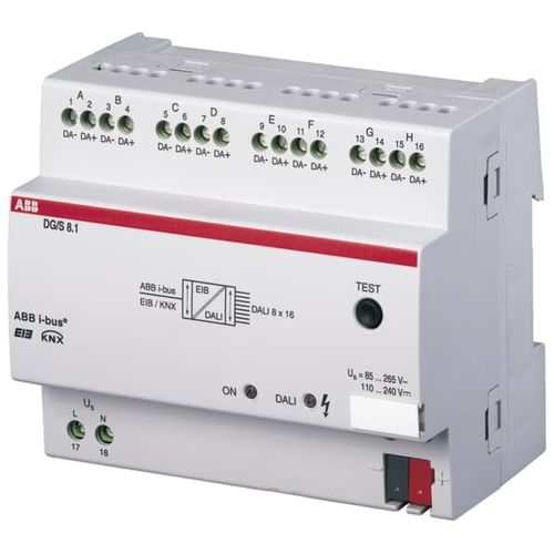 Module d'interface passerelle - DG/S8.1 - ABB Home and Building Automation - sur rail DIN / pour installation domotique / KNX