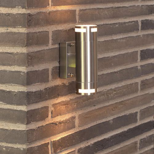 Applique murale de style industriel - CAN - Nordlux - d'extérieur / en inox / cylindrique
