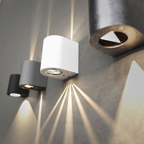 Applique murale de style industriel - CANTO - Nordlux - d'extérieur / en aluminium / en verre