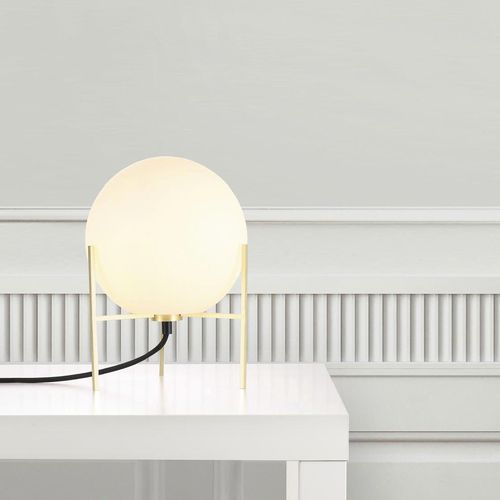 Lampe de table - ALTON  - Nordlux - en laiton brossé / en verre opalescent / contemporaine