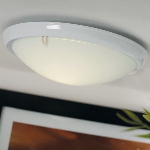 Plafonnier contemporain - FRISBEE - Nordlux - rond / en verre / fluorescent