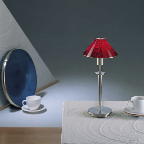 Lampe de table - 6506  - Holtkötter Leuchten - en verre / en tissu / contemporaine