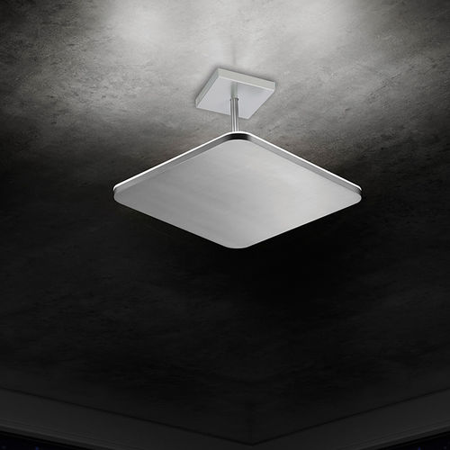 Plafonnier contemporain - 9912 - Holtkötter Leuchten - carré / en aluminium brossé / à LED