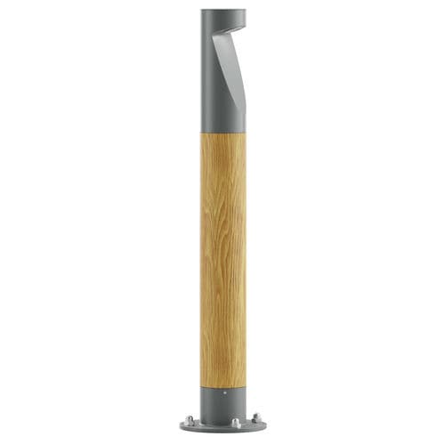 Borne d'éclairage de jardin - BOLUX D  - Elmarco Technika Świetlna Sp. z o.o. Sp. k. - contemporaine / en aluminium / en bois