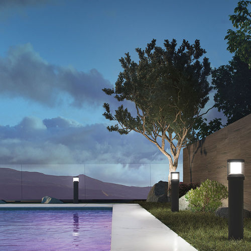 Borne d'éclairage de jardin - POLOS  - Landa Illuminotecnica - contemporaine / en fonte d'aluminium / en aluminium extrudé