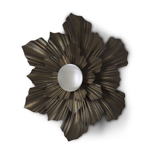 Miroir mural - 50-3049 PAPAVERO - Christopher Guy - classique / hexagonal / en laiton