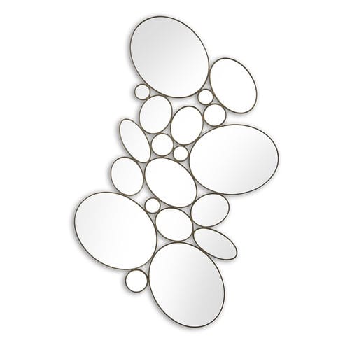 Miroir mural - ELLIPSE - Christopher Guy - contemporain / en acajou / doré
