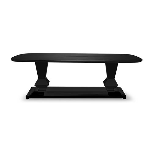 Table à manger classique - CRISTAUX III - Christopher Guy - en bois laqué / en placage de bois / avec piètement en acajou
