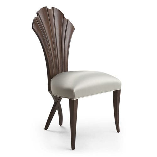 Chaise contemporaine - LA CROISETTE - Christopher Guy - d'intérieur / en velours / en satin
