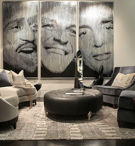 Ottoman classique - 60-0380 DORSAY - Christopher Guy - en velours / en satin / en soie