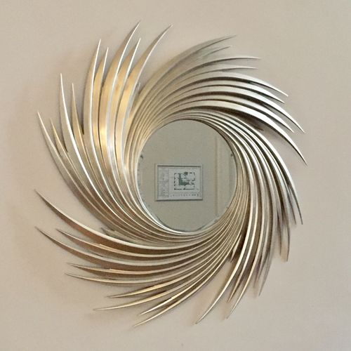 Miroir mural - CAMILLA - Christopher Guy - contemporain / rond / en acajou
