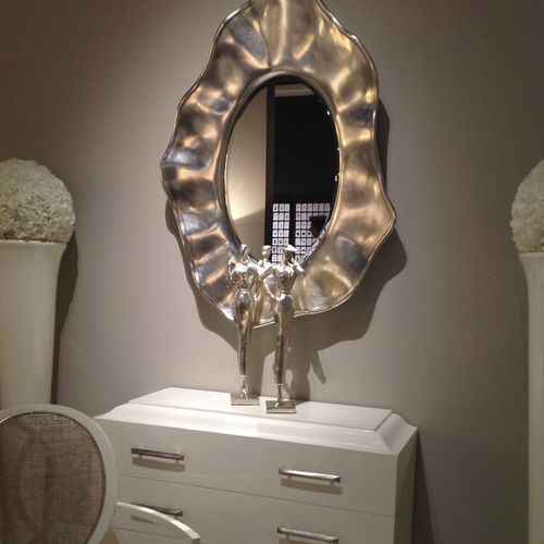 Miroir mural - DALI - PERSISTENCE - Christopher Guy - contemporain / ovale / en métal