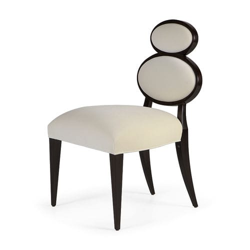 Chaise de salle à manger contemporaine - EIGHT - Christopher Guy - d'intérieur / en velours / en satin