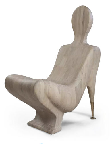 Fauteuil contemporain - LE LOTUS - Christopher Guy - en bois massif / en bois / avec dossier haut