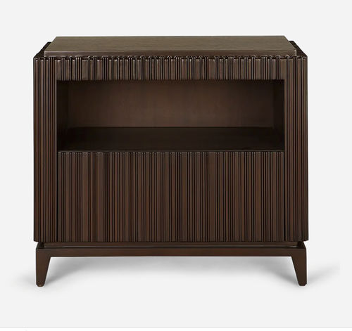 Table de chevet contemporaine - CHEZ HARRODS NUIT - Christopher Guy - bois / rectangulaire / avec tiroir