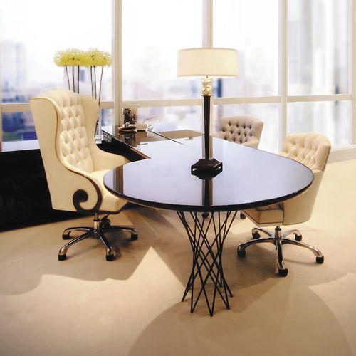 Fauteuil de direction classique - 60-0289 THE CHAIRMAN - Christopher Guy - en cuir / en aluminium / à oreilles
