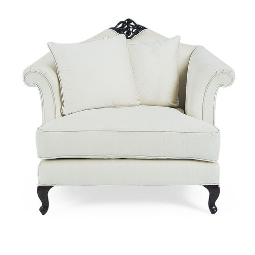 Fauteuil classique - 60-0045 VALENTINA - Christopher Guy - en cuir / en tissu / en acajou