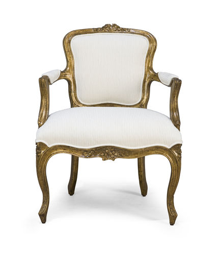Fauteuil de style Louis XVI - 60-0265 GAULTIER - Christopher Guy - en velours / en satin / en soie