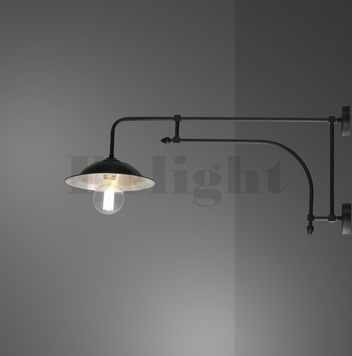 Applique murale de style industriel - CARLO - Zefkilis Bros Co - Delight - d'intérieur / en métal / fixe