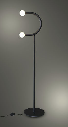 Lampe sur pied - BLACK CAT  - Zefkilis Bros Co - Delight - en métal / en verre soufflé / contemporaine