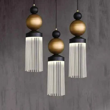 Suspension - Lullaby - Zefkilis Bros Co - Delight - en métal / en cristal / contemporaine