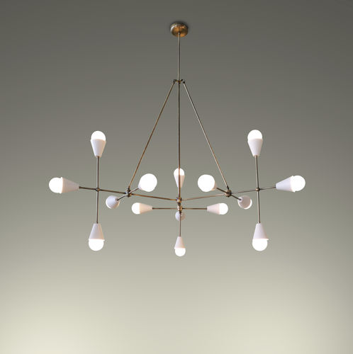Lustre contemporain - Jagger - Zefkilis Bros Co - Delight - en métal / 14 ampoules / halogène